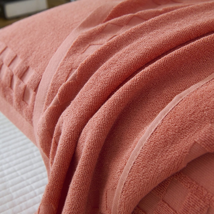 91家纺网 家纺一手货源 找家纺 悦然毛巾被 2025新款老式全棉纯棉毛圈单枕巾 枕巾单件 素逸红 52x78cm枕巾一对