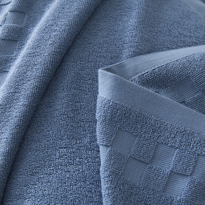 91家纺网 家纺一手货源 找家纺 悦然毛巾被 2025新款老式全棉纯棉毛圈单枕巾 枕巾单件 素逸蓝 52x78cm枕巾一只