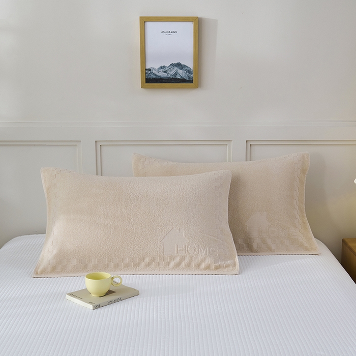 91家纺网 家纺一手货源 找家纺 悦然毛巾被 2025新款老式全棉纯棉毛圈单枕巾 枕巾单件 素逸棕 52x78cm枕巾一只