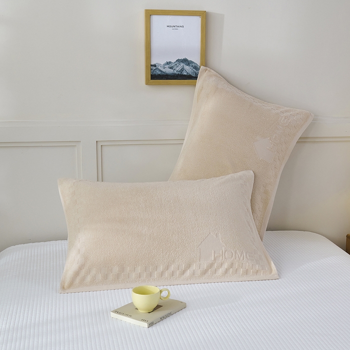 91家纺网 家纺一手货源 找家纺 悦然毛巾被 2025新款老式全棉纯棉毛圈单枕巾 枕巾单件 素逸棕 52x78cm枕巾一只