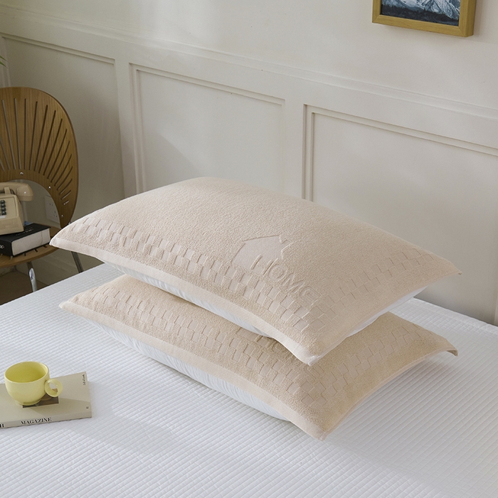 91家纺网 家纺一手货源 找家纺 悦然毛巾被 2025新款老式全棉纯棉毛圈单枕巾 枕巾单件 素逸棕 52x78cm枕巾一只