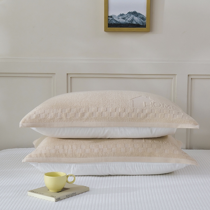 91家纺网 家纺一手货源 找家纺 悦然毛巾被 2025新款老式全棉纯棉毛圈单枕巾 枕巾单件 素逸棕 52x78cm枕巾一只