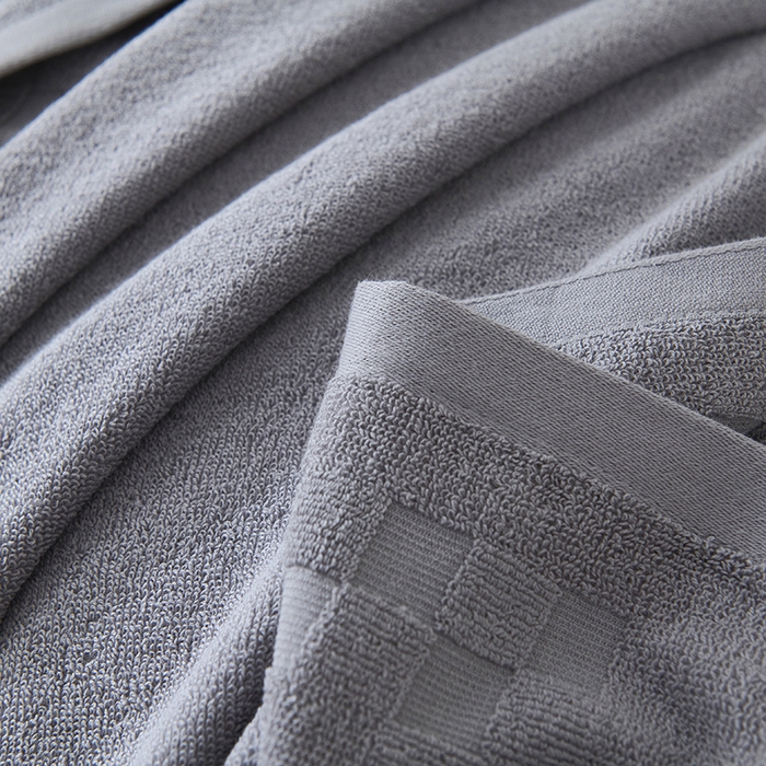 91家纺网 家纺一手货源 找家纺 悦然毛巾被 2025新款老式全棉纯棉毛圈单枕巾 枕巾单件 素逸灰 52x78cm枕巾一只