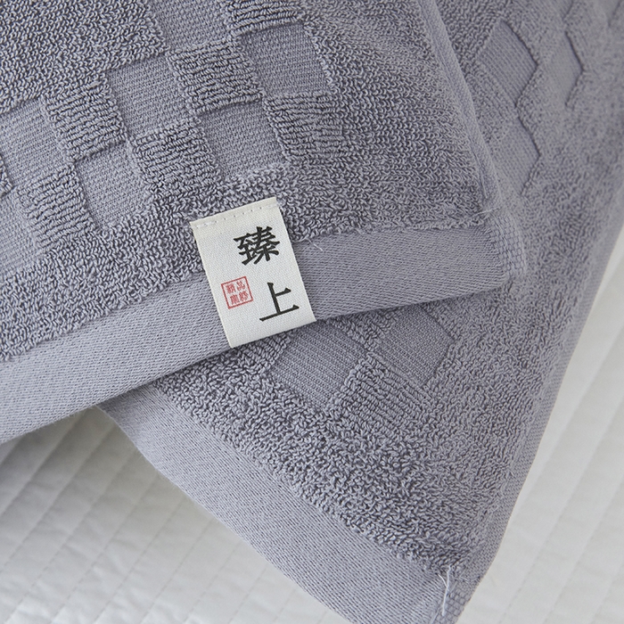 91家纺网 家纺一手货源 找家纺 悦然毛巾被 2025新款老式全棉纯棉毛圈单枕巾 枕巾单件 素逸灰 52x78cm枕巾一只