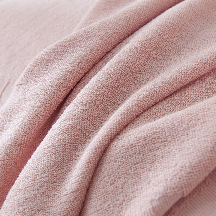 91家纺网 家纺一手货源 找家纺 悦然毛巾被 2025新款老式全棉纯棉毛圈单枕巾 枕巾单件 素逸粉 52x78cm枕巾一对