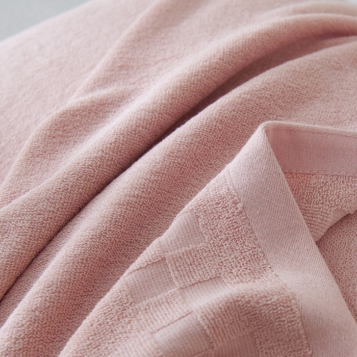 91家纺网 家纺一手货源 找家纺 悦然毛巾被 2025新款老式全棉纯棉毛圈单枕巾 枕巾单件 素逸粉 52x78cm枕巾一对