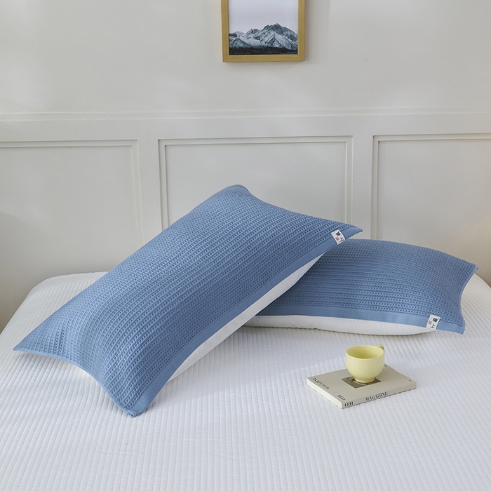 91家纺网 家纺一手货源 找家纺 （总）悦然毛巾被 2025新款全棉纯棉蜂窝棉语单枕巾 枕巾单件