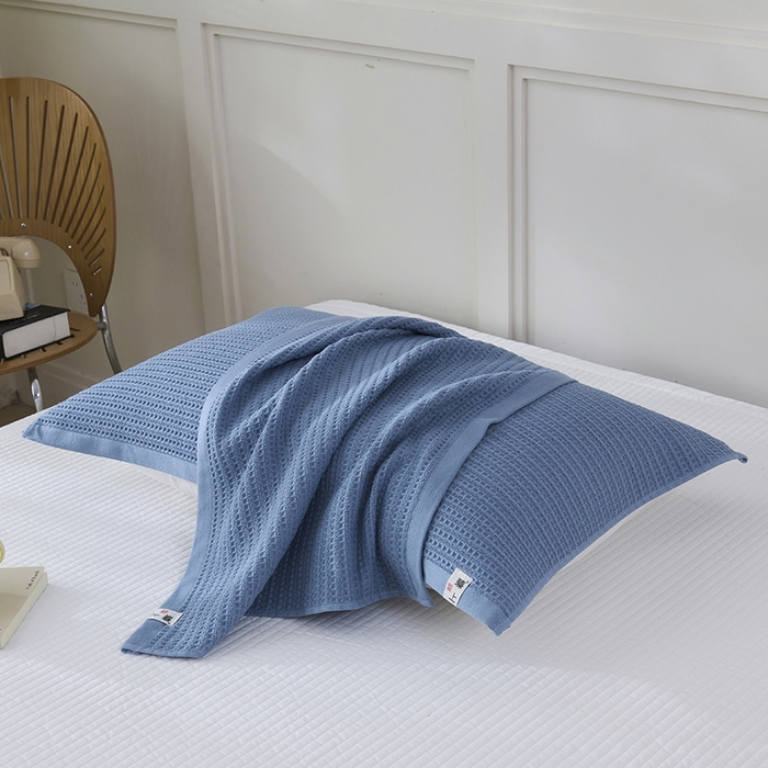 91家纺网 家纺一手货源 找家纺 （总）悦然毛巾被 2025新款全棉纯棉蜂窝棉语单枕巾 枕巾单件