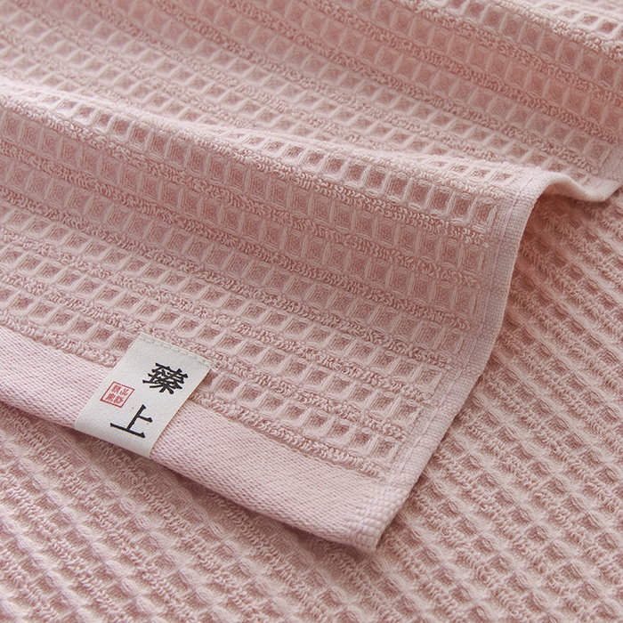 91家纺网 家纺一手货源 找家纺 悦然毛巾被 2025新款全棉纯棉蜂窝棉语单枕巾 枕巾单件 蜂窝棉语香粉 52x78cm枕巾一对