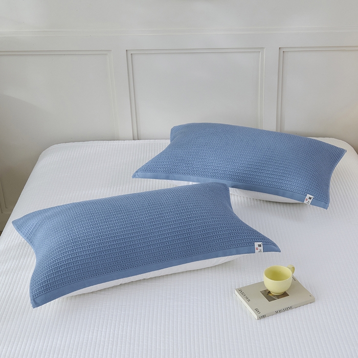 91家纺网 家纺一手货源 找家纺 （总）悦然毛巾被 2025新款全棉纯棉蜂窝棉语单枕巾 枕巾单件