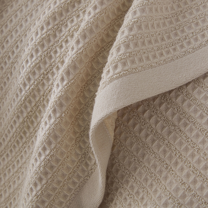 91家纺网 家纺一手货源 找家纺 悦然毛巾被 2025新款全棉纯棉蜂窝棉语单枕巾 枕巾单件 蜂窝棉语玉白 52x78cm枕巾一对