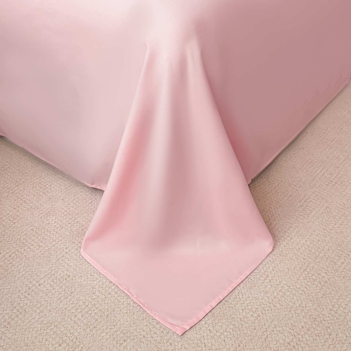 91家纺网 家纺一手货源 找家纺 遇见家居生活馆 2025新款亲肤棉刺绣四件套-花田里 花田里-公主粉