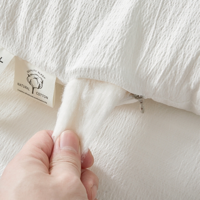 91家纺网 家纺一手货源 找家纺 （总）森璐家纺 2025新款水洗棉皱皱纱新疆棉花被