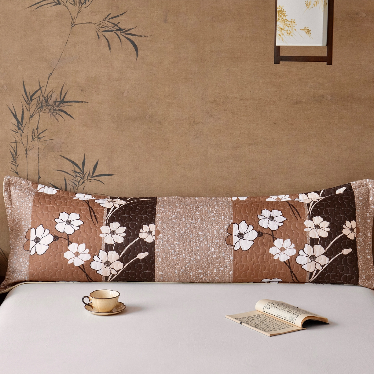 （总）乐居家纺 2025新款中国风双人长枕套枕芯