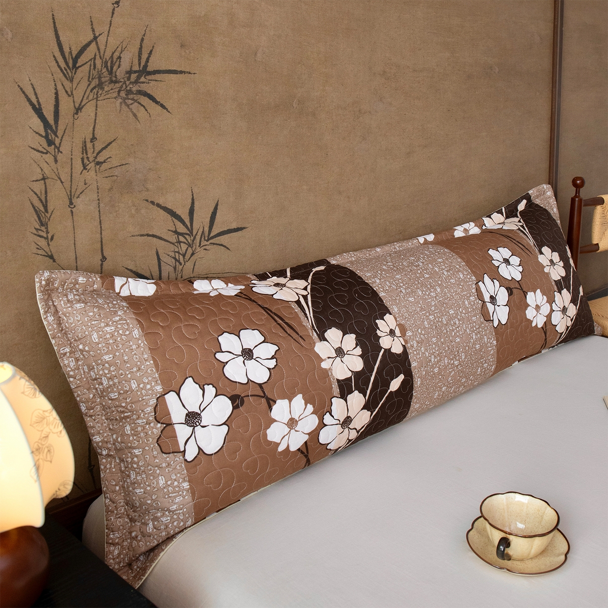 91家纺网 家纺一手货源 找家纺 （总）乐居家纺 2025新款中国风双人长枕套枕芯