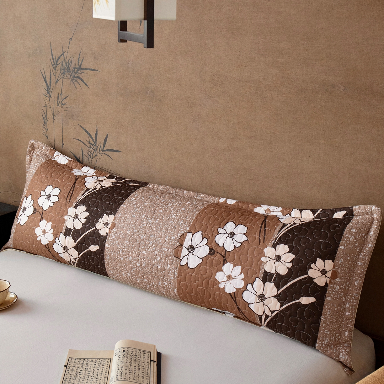 91家纺网 家纺一手货源 找家纺 乐居家纺 2025新款中国风双人长枕套枕芯 2号