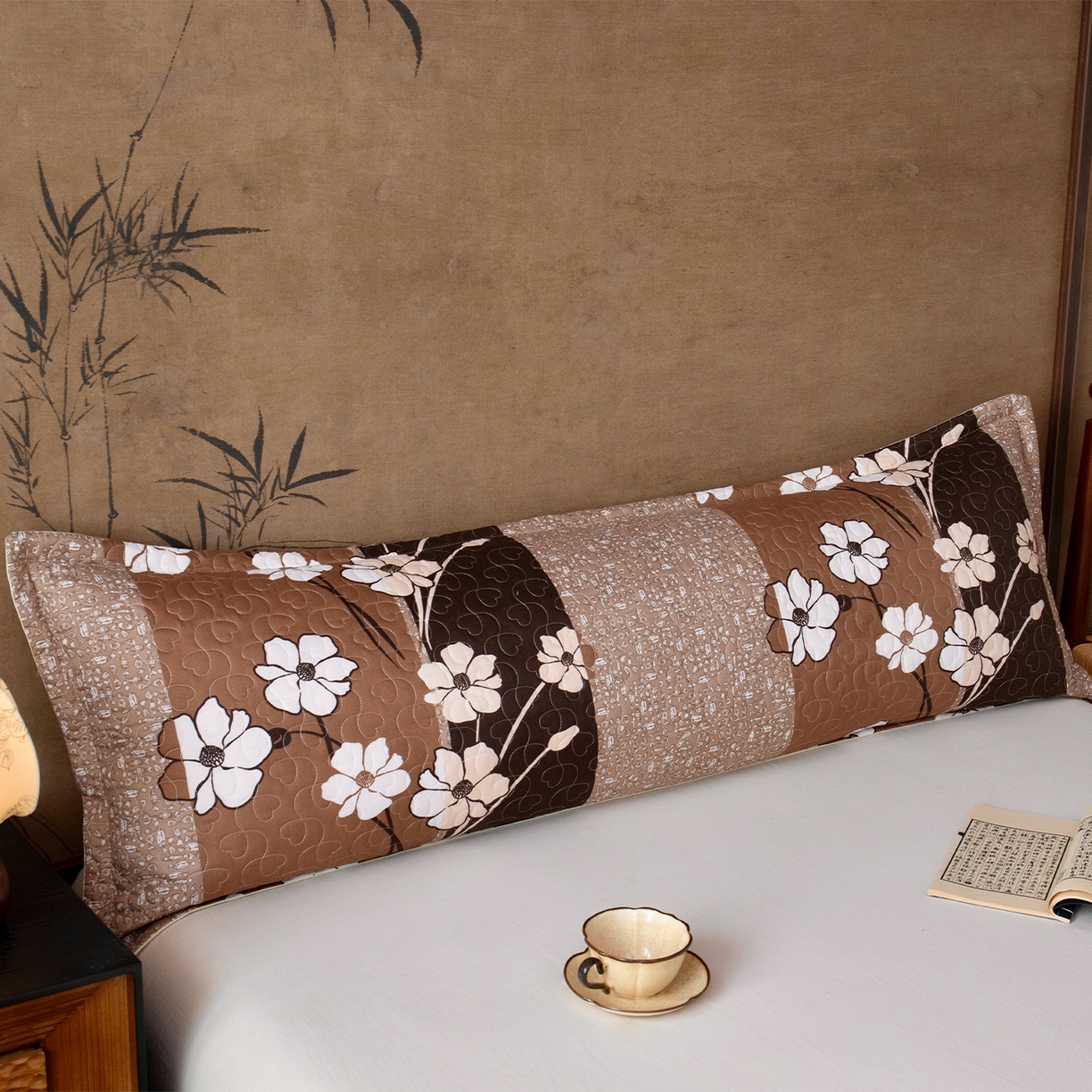 91家纺网 家纺一手货源 找家纺 乐居家纺 2025新款中国风双人长枕套枕芯 2号