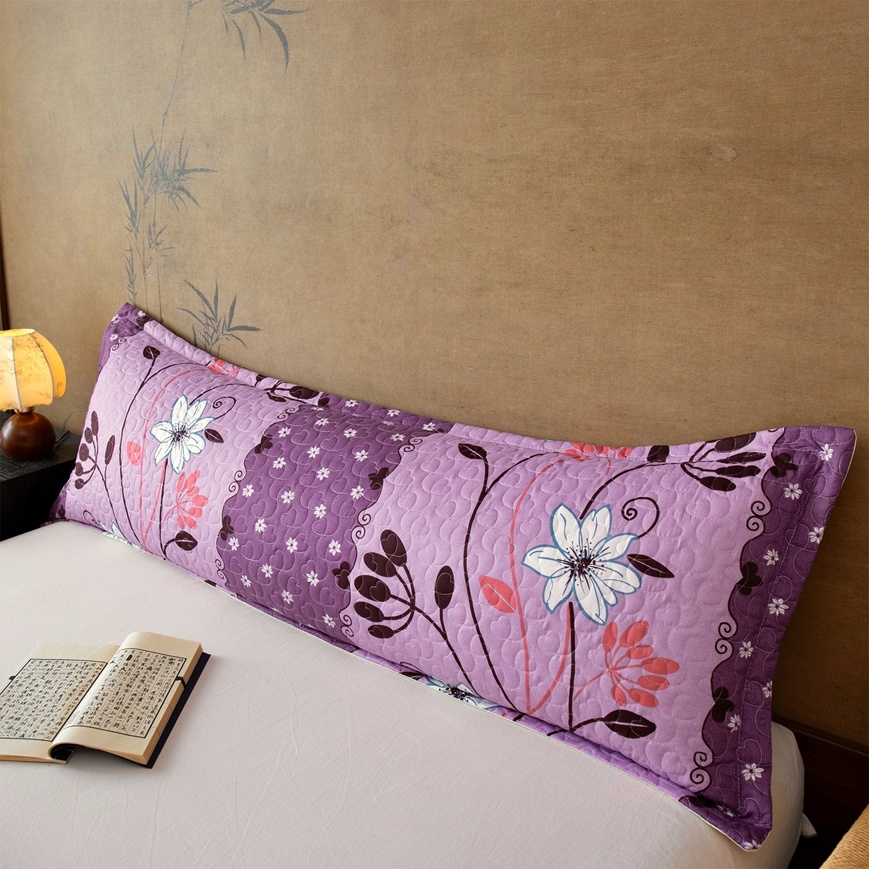 91家纺网 家纺一手货源 找家纺 乐居家纺 2025新款中国风双人长枕套枕芯 9号