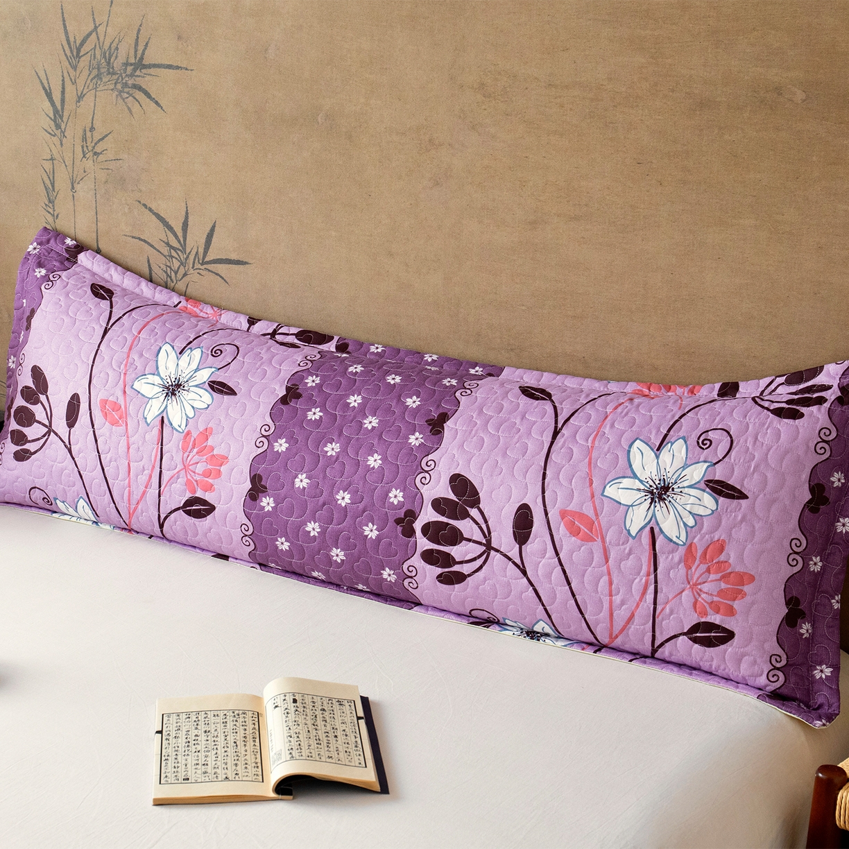 91家纺网 家纺一手货源 找家纺 乐居家纺 2025新款中国风双人长枕套枕芯 9号