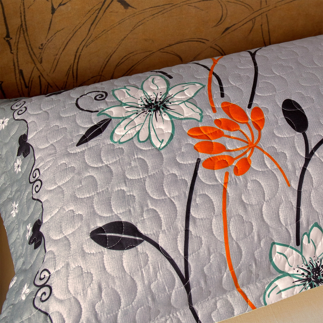 91家纺网 家纺一手货源 找家纺 乐居家纺 2025新款中国风双人长枕套枕芯 12号