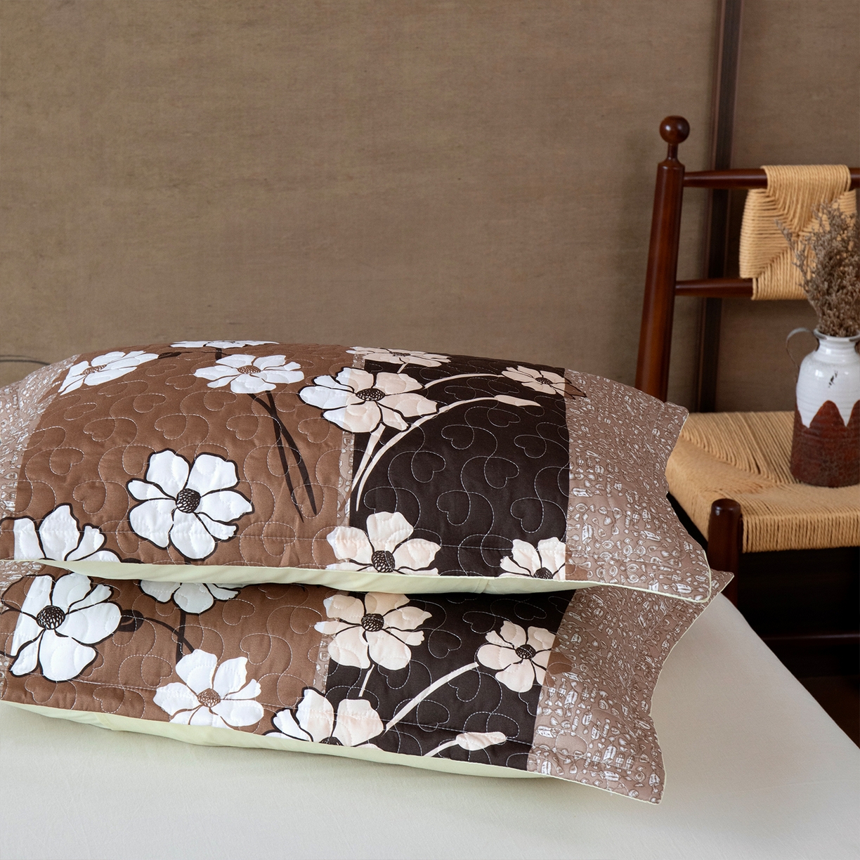 91家纺网 家纺一手货源 找家纺 乐居家纺 2025新款中国风常规单人枕套枕芯 2号