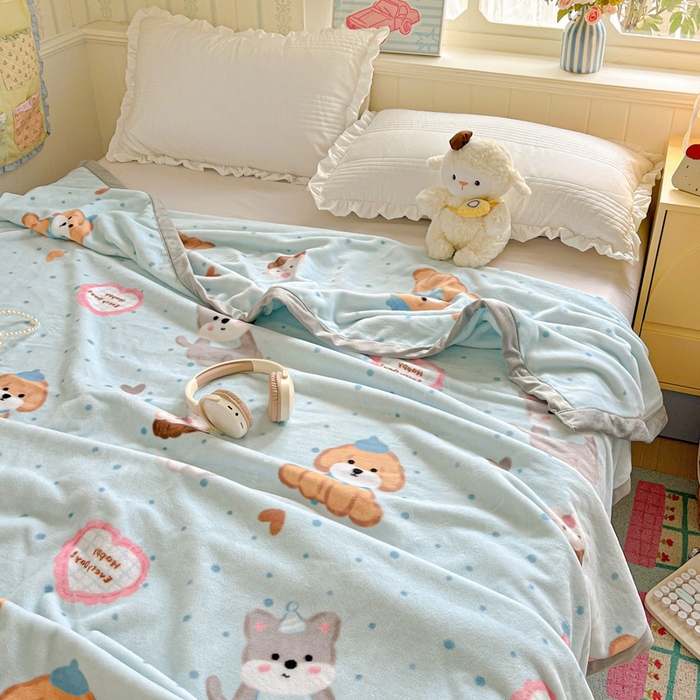 91家纺网 家纺一手货源 找家纺 （总）启发毛毯 2025新款高克重双面牛奶绒盖毯休闲毯毛毯