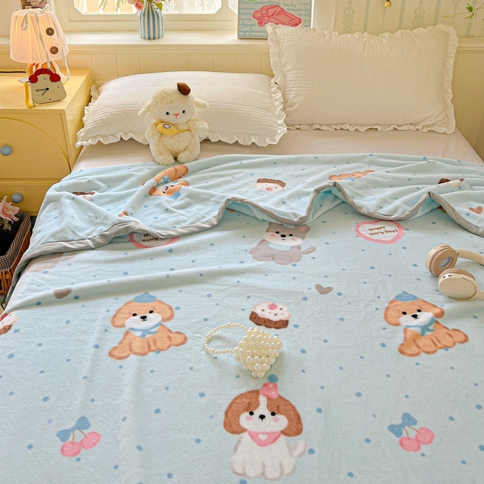 91家纺网 家纺一手货源 找家纺 （总）启发毛毯 2025新款高克重双面牛奶绒盖毯休闲毯毛毯