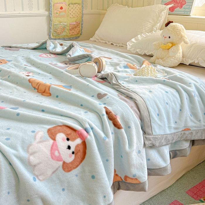 91家纺网 家纺一手货源 找家纺 （总）启发毛毯 2025新款高克重双面牛奶绒盖毯休闲毯毛毯