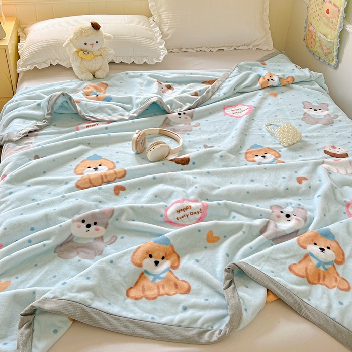 91家纺网 家纺一手货源 找家纺 （总）启发毛毯 2025新款高克重双面牛奶绒盖毯休闲毯毛毯