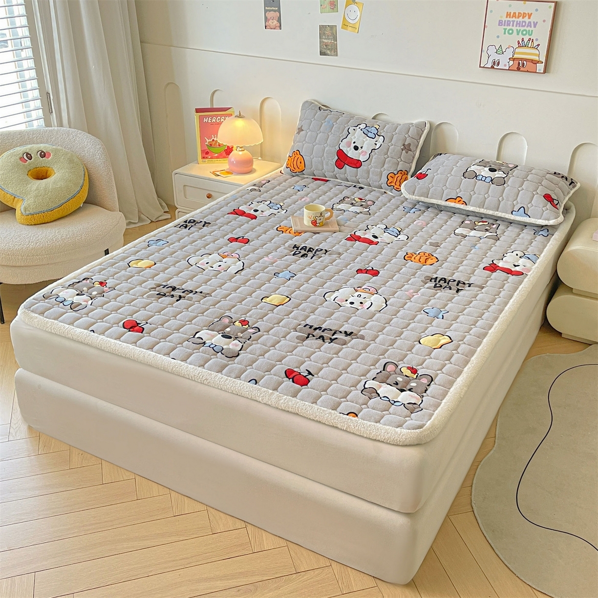 91家纺网 家纺一手货源 找家纺 （总）雯豆家纺 2025新款加厚床垫床褥子牛奶绒床褥床护垫学生宿舍垫子铺底