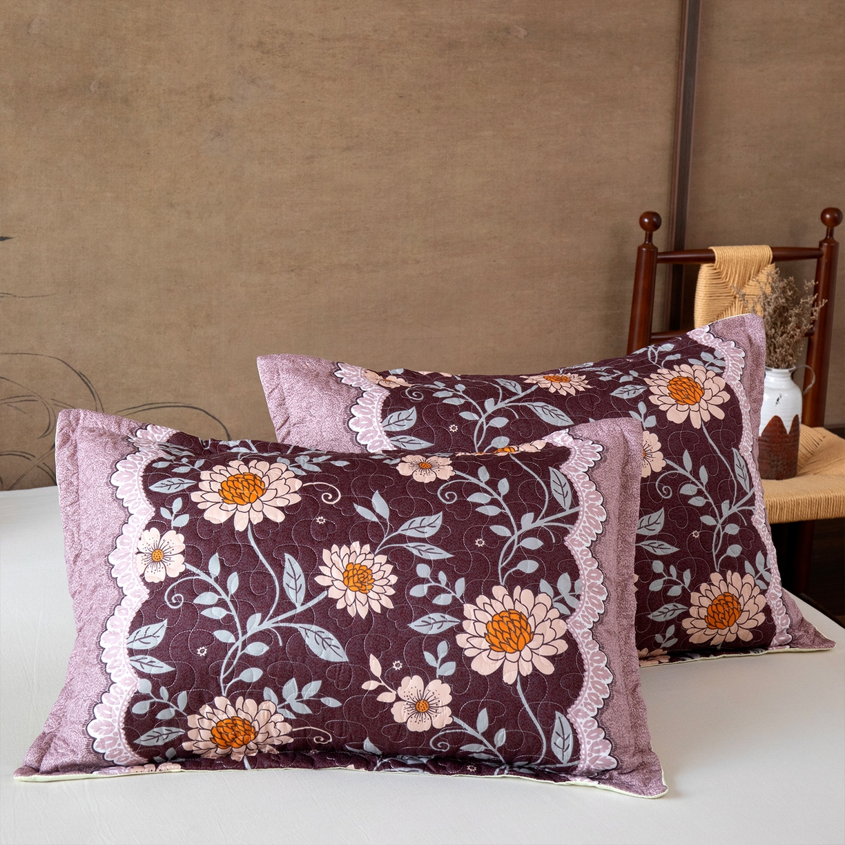 乐居家纺 2025新款中国风常规单人枕套枕芯 4号