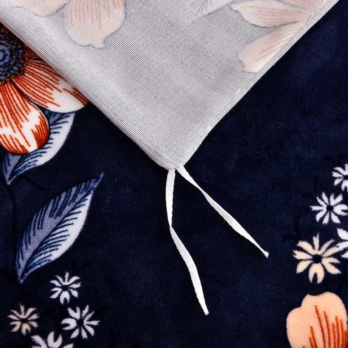 91家纺网 家纺一手货源 找家纺 绒宴2025新230克特厚款印花牛奶绒单被套法莱绒金貂被套单件 花海