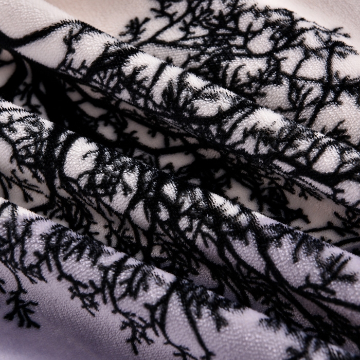 91家纺网 家纺一手货源 找家纺 绒宴2025新230克特厚款印花牛奶绒单被套法莱绒金貂被套单件 林中有鹿