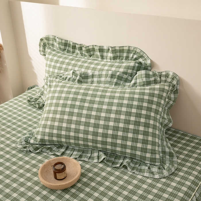 91家纺网 家纺一手货源 找家纺 （总）依蔓羽 2025新款全棉水洗棉枕套系列