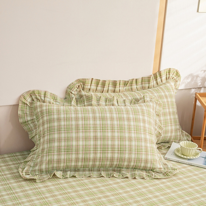 91家纺网 家纺一手货源 找家纺 （总）依蔓羽 2025新款全棉水洗棉枕套系列