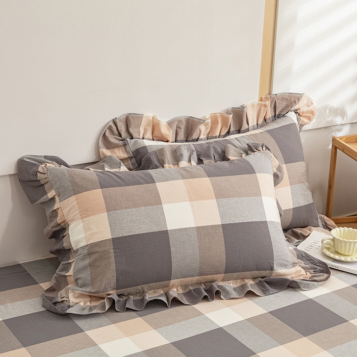 91家纺网 家纺一手货源 找家纺 （总）依蔓羽 2025新款全棉水洗棉枕套系列