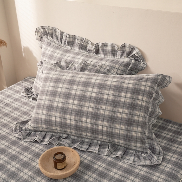 91家纺网 家纺一手货源 找家纺 （总）依蔓羽 2025新款全棉水洗棉枕套系列