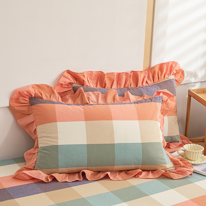 91家纺网 家纺一手货源 找家纺 （总）依蔓羽 2025新款全棉水洗棉枕套系列