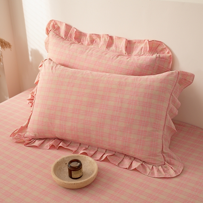 91家纺网 家纺一手货源 找家纺 （总）依蔓羽 2025新款全棉水洗棉枕套系列