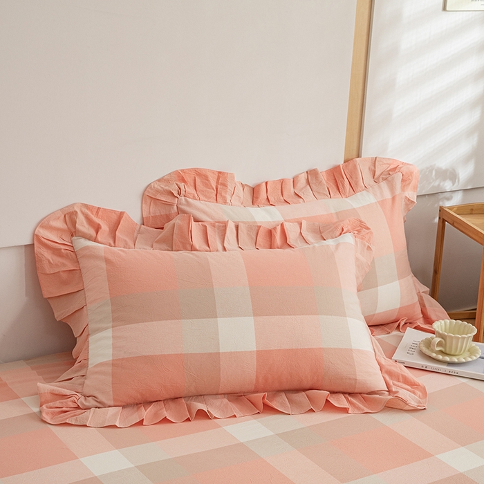 91家纺网 家纺一手货源 找家纺 （总）依蔓羽 2025新款全棉水洗棉枕套系列