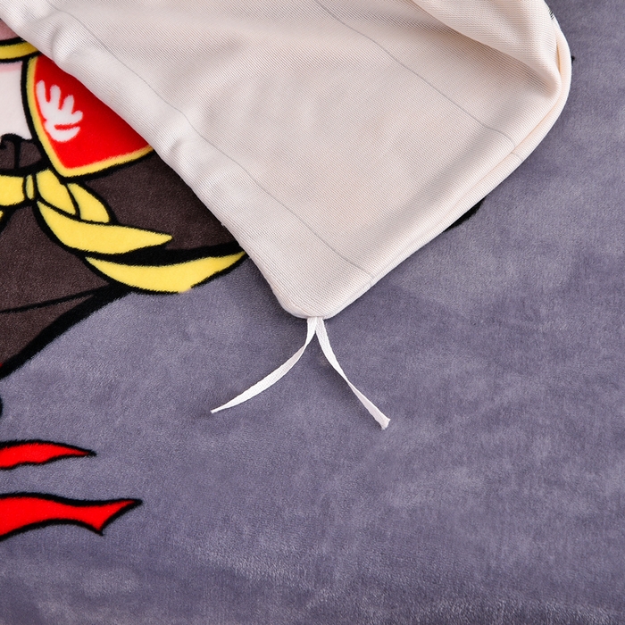 91家纺网 家纺一手货源 找家纺 绒宴2025新230克特厚款印花牛奶绒单被套法莱绒金貂被套单件 哪吒