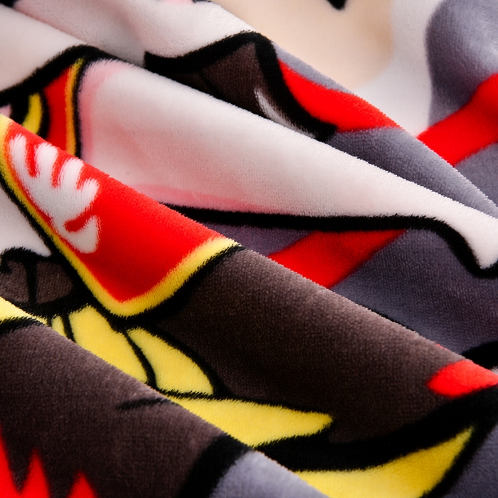 91家纺网 家纺一手货源 找家纺 绒宴2025新230克特厚款印花牛奶绒单被套法莱绒金貂被套单件 哪吒