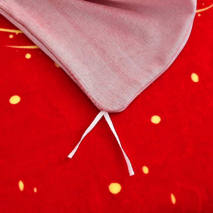 91家纺网 家纺一手货源 找家纺 绒宴2025新230克特厚款印花牛奶绒单被套法莱绒金貂被套单件 心心相印