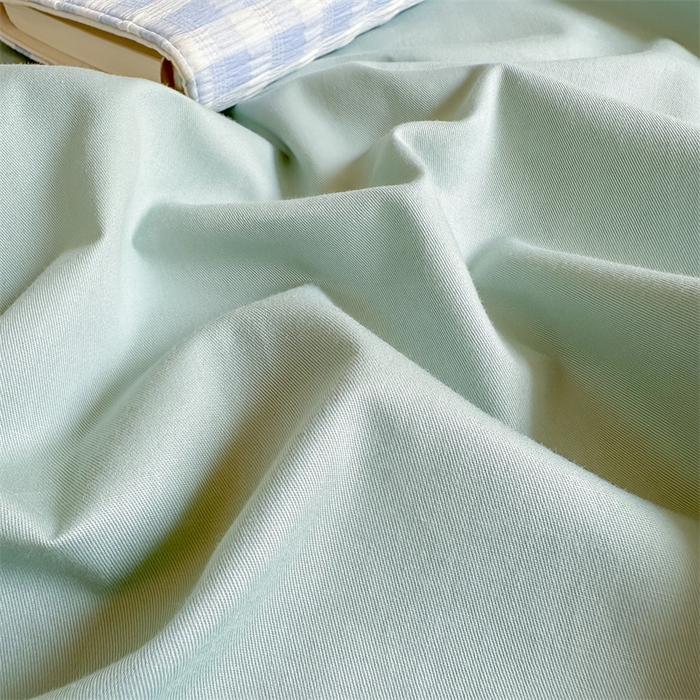 91家纺网 家纺一手货源 找家纺 灰鲸 2025新款全棉刺绣床笠-懒懒小憩学生床系列 懒懒小憩-绿