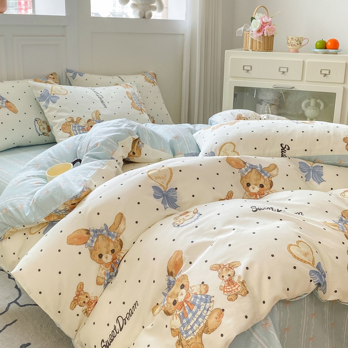 91家纺网 家纺一手货源 找家纺 （总）红日子纺织品 2025新款12868全棉印花系列四件套