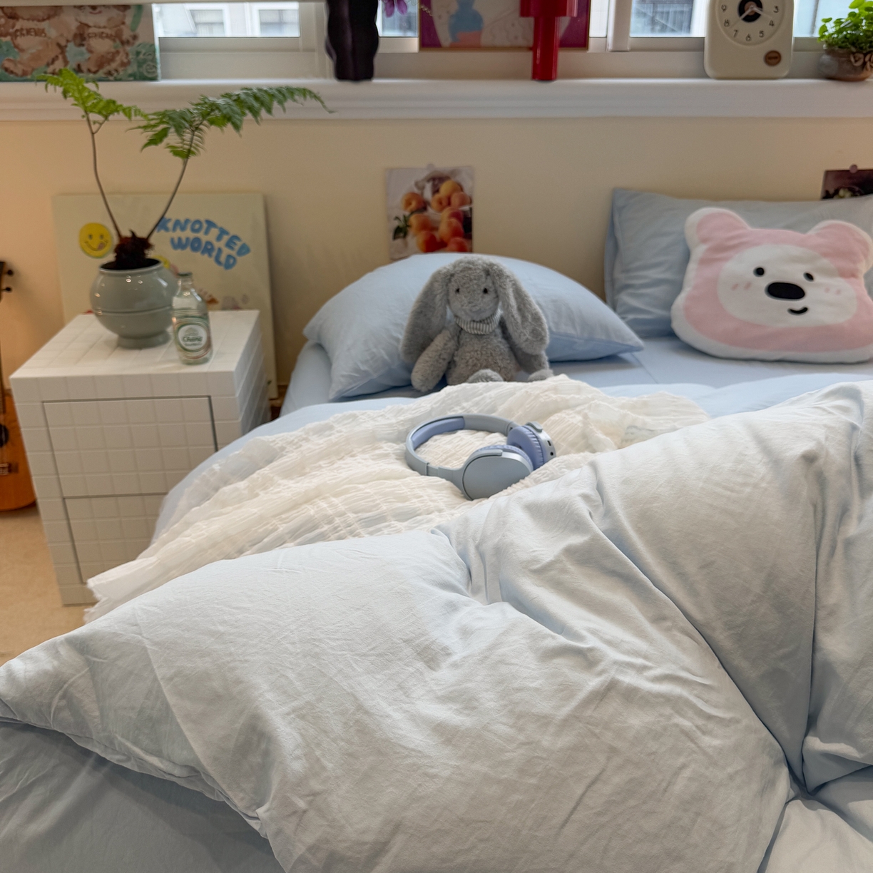 91家纺网 家纺一手货源 找家纺 （总）水墨江南 2025新款亲肤磨毛水洗棉纯色四件套