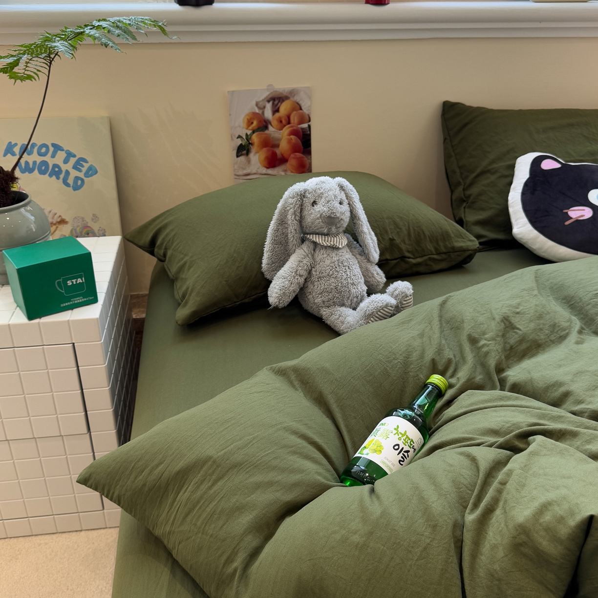 91家纺网 家纺一手货源 找家纺 （总）水墨江南 2025新款亲肤磨毛水洗棉纯色四件套