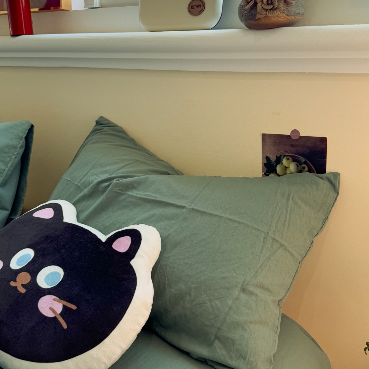 91家纺网 家纺一手货源 找家纺 水墨江南 2025新款亲肤磨毛水洗棉纯色四件套 暗夜绿