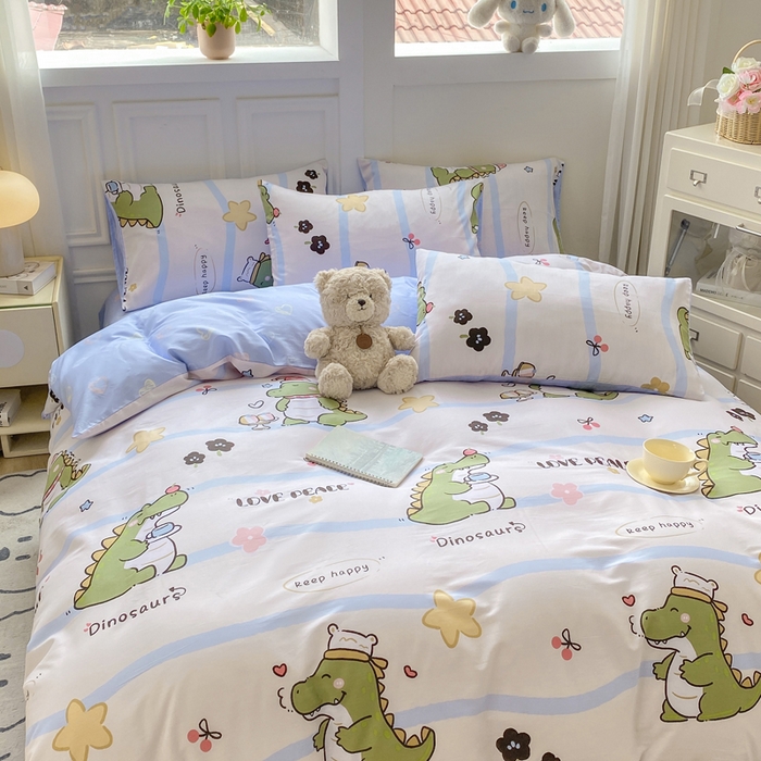 91家纺网 家纺一手货源 找家纺 红日子纺织品 2025新款12868全棉印花系列四件套 巴比龙