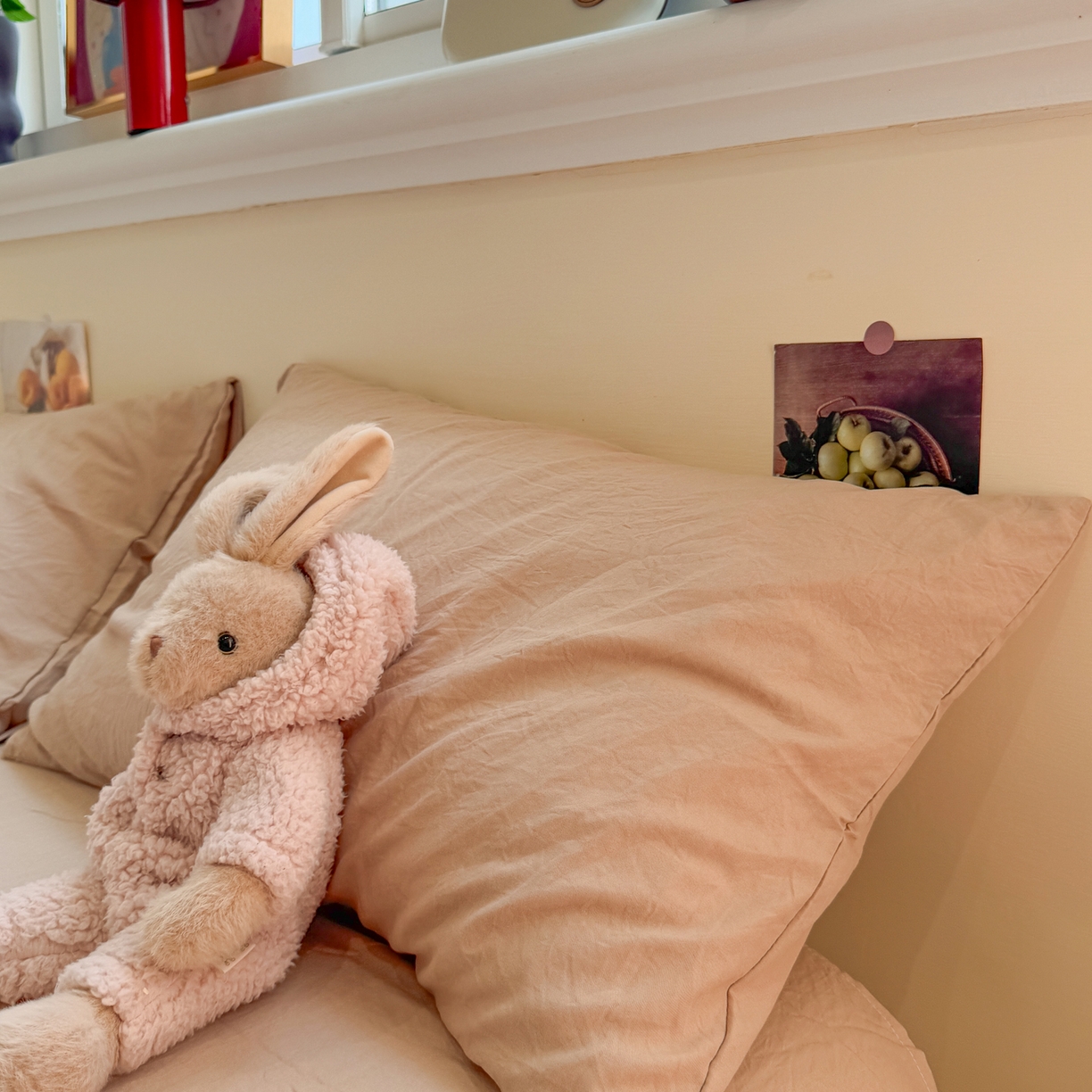 91家纺网 家纺一手货源 找家纺 水墨江南 2025新款亲肤磨毛水洗棉纯色四件套 中驼